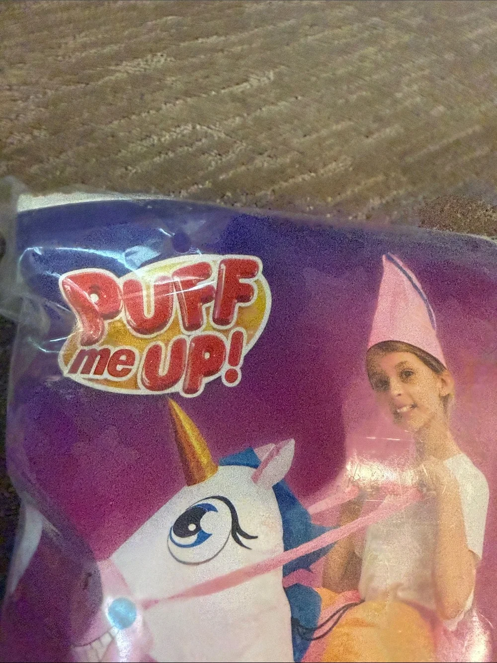 Ride a Unicorn Inflatable Costume - Pink